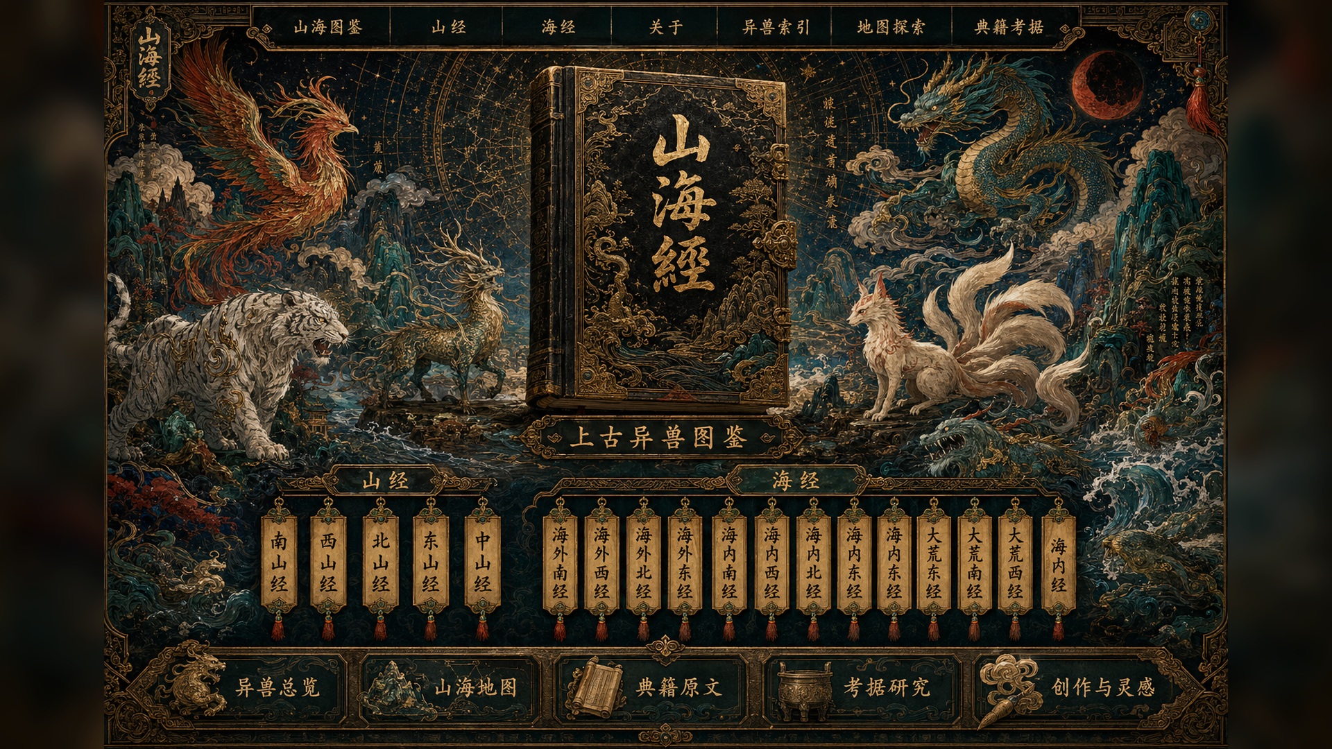 山海经上古异兽图鉴首页